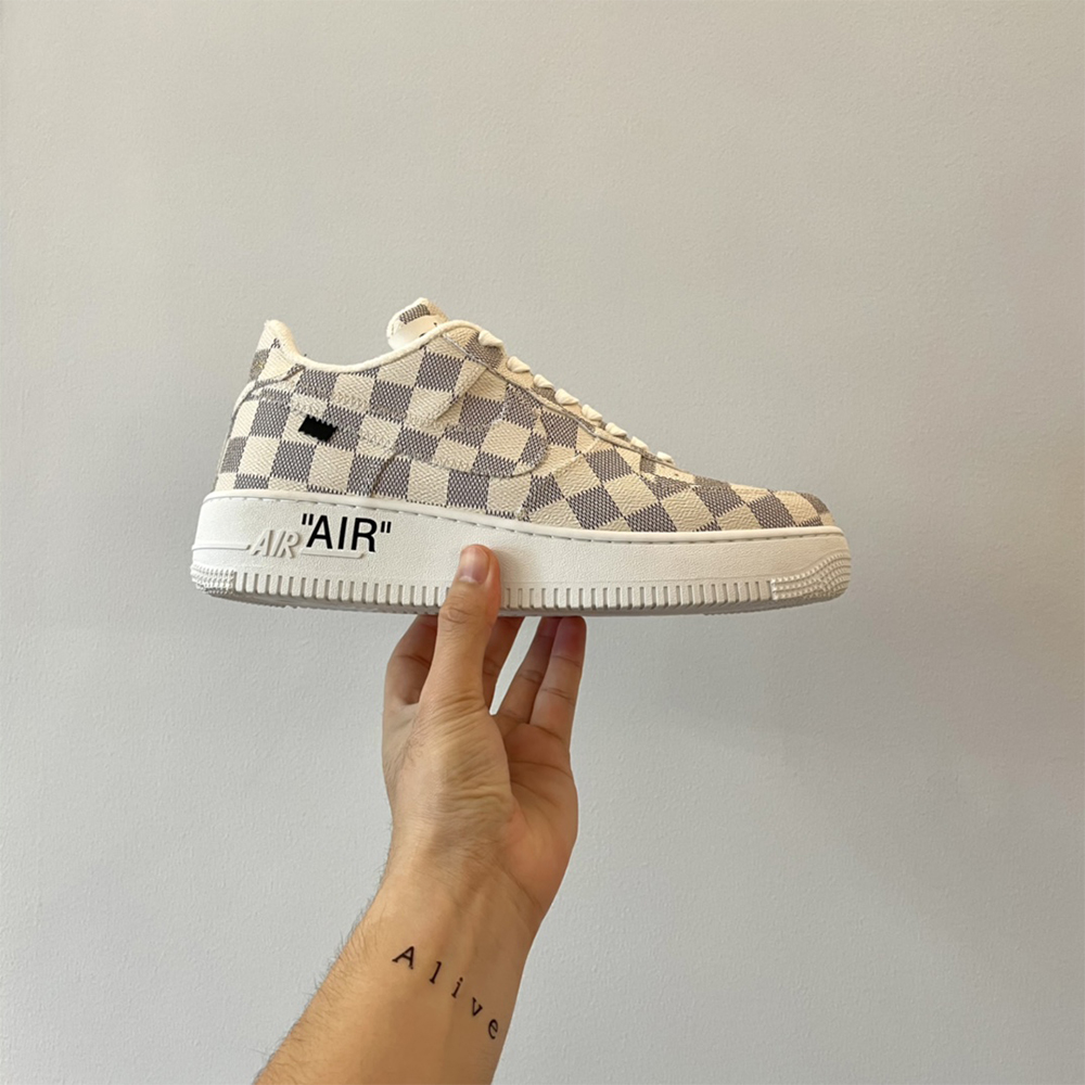 Louis Vuitton X Nike Air Force 1 Damier Sneaker - 