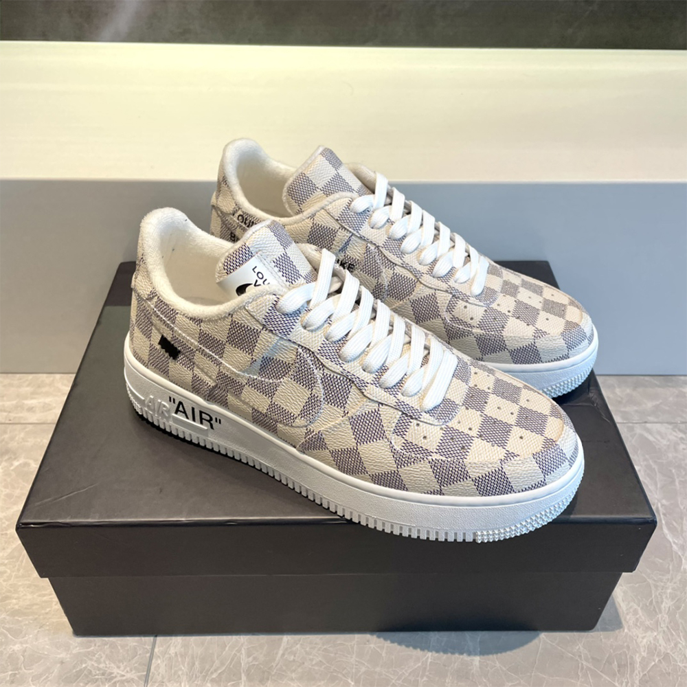 Louis Vuitton X Nike Air Force 1 Damier Sneaker - PerfectKickZ