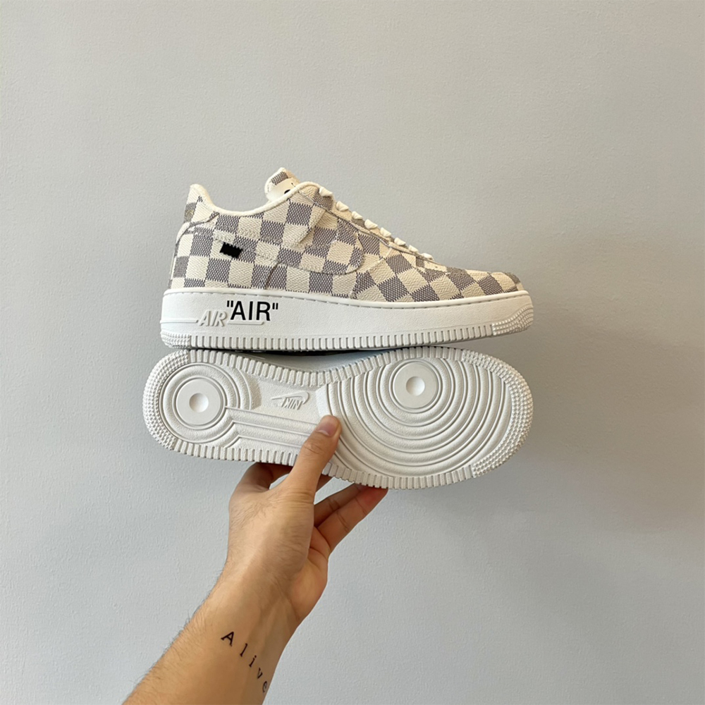 Louis Vuitton X Nike Air Force 1 Damier Sneaker - 