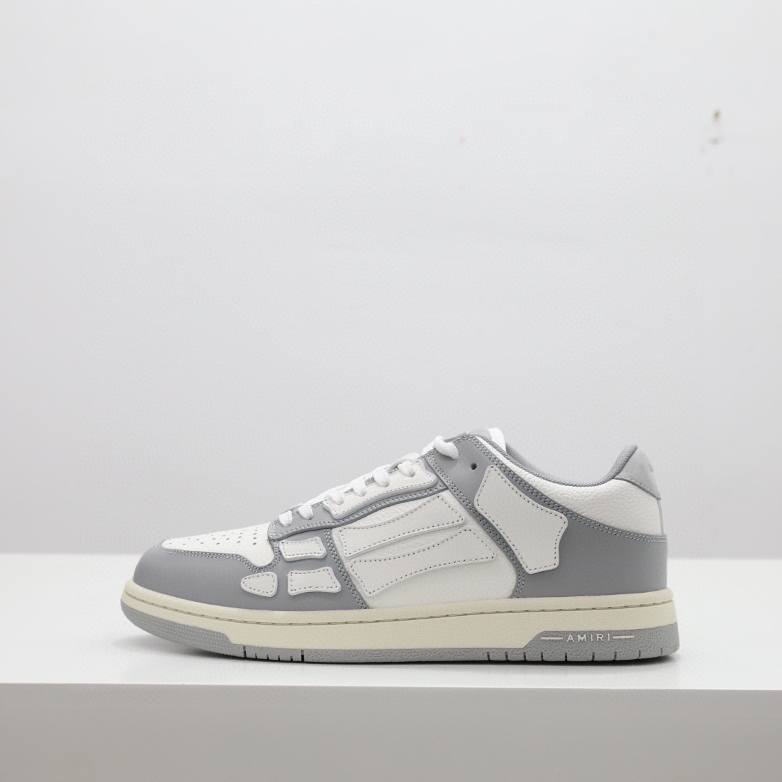 Amiri Skel-Top Low Sneaker Grey/White - PerfectKickZ