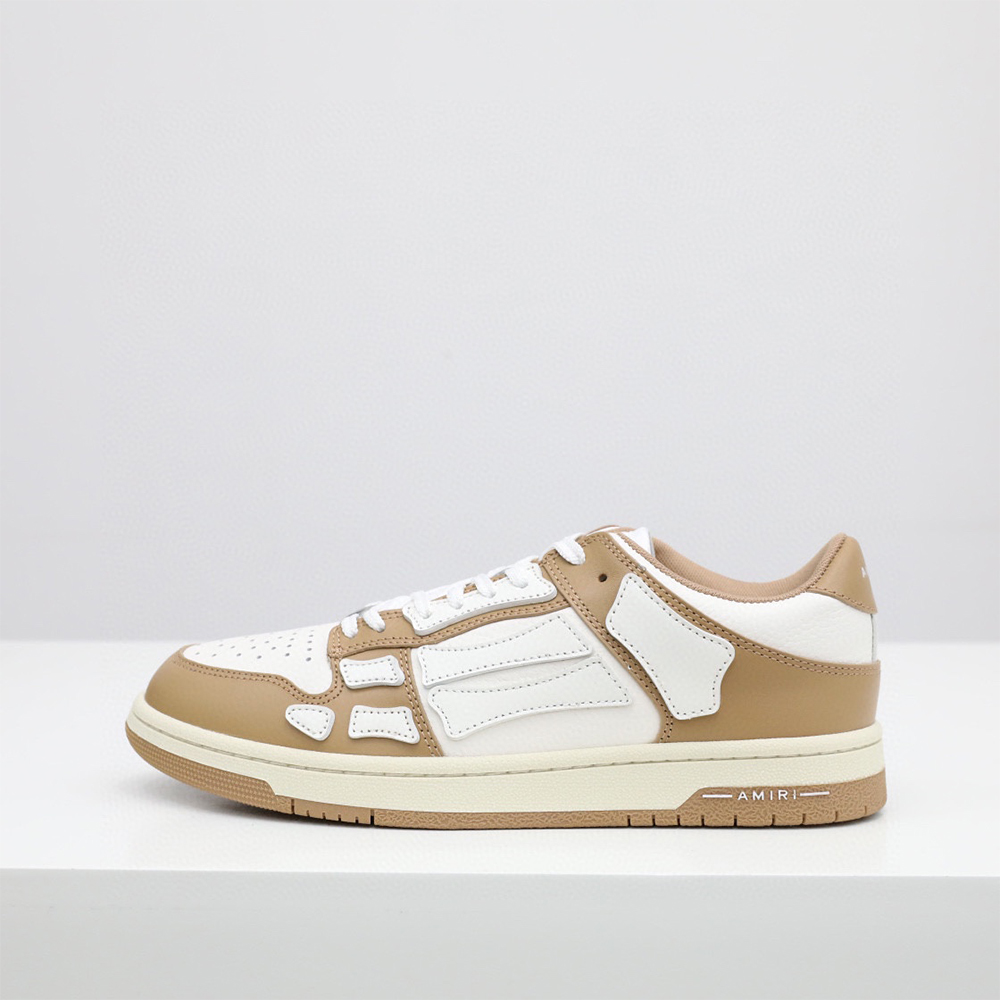 Amiri Skel-Top Low Sneaker Brown/White - PerfectKickZ