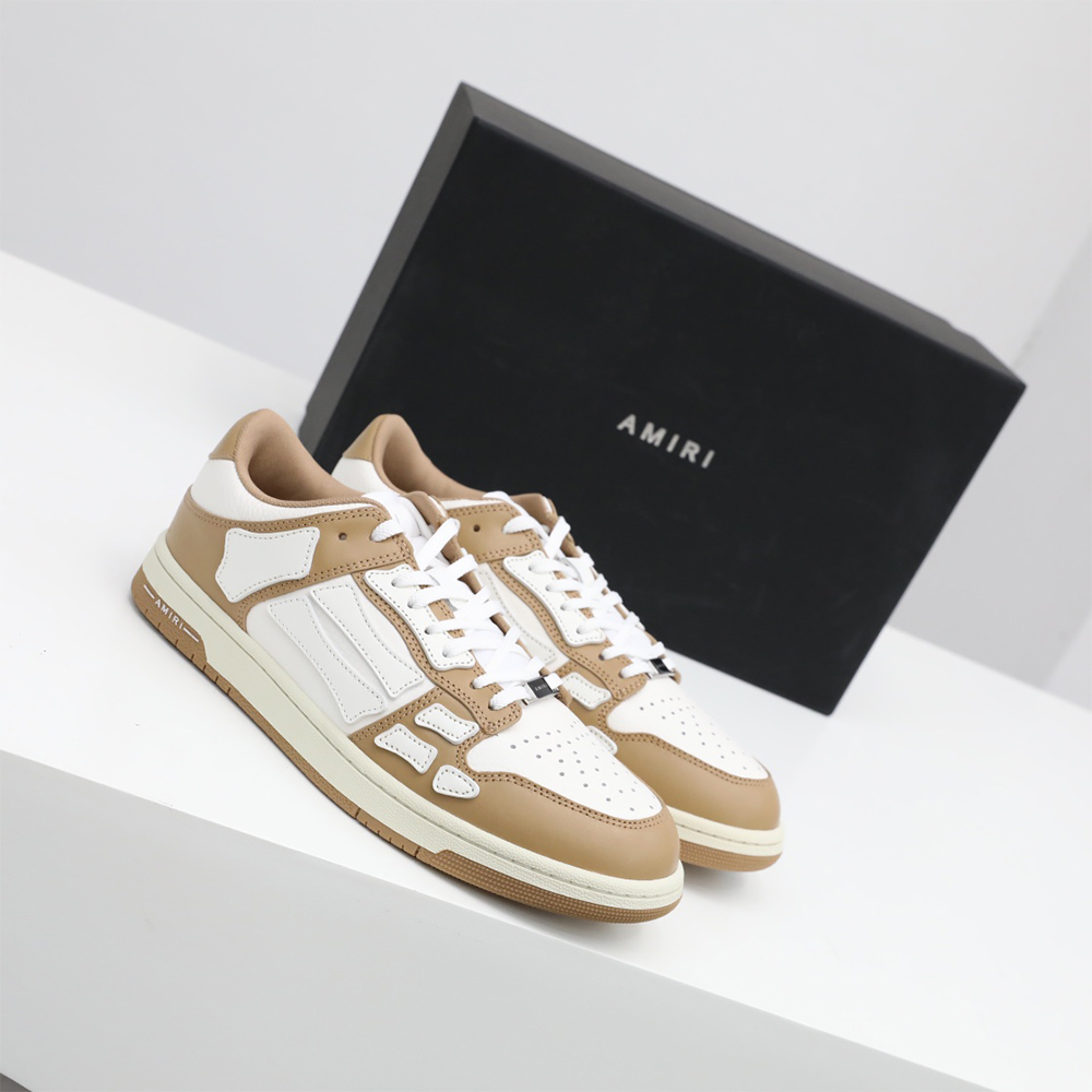 Amiri Skel-Top Low Sneaker Brown/White - 