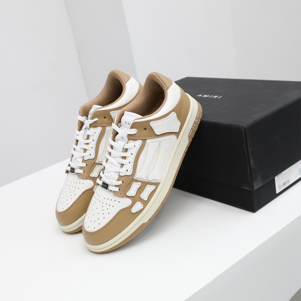 Amiri Skel-Top Low Sneaker Brown/White - 