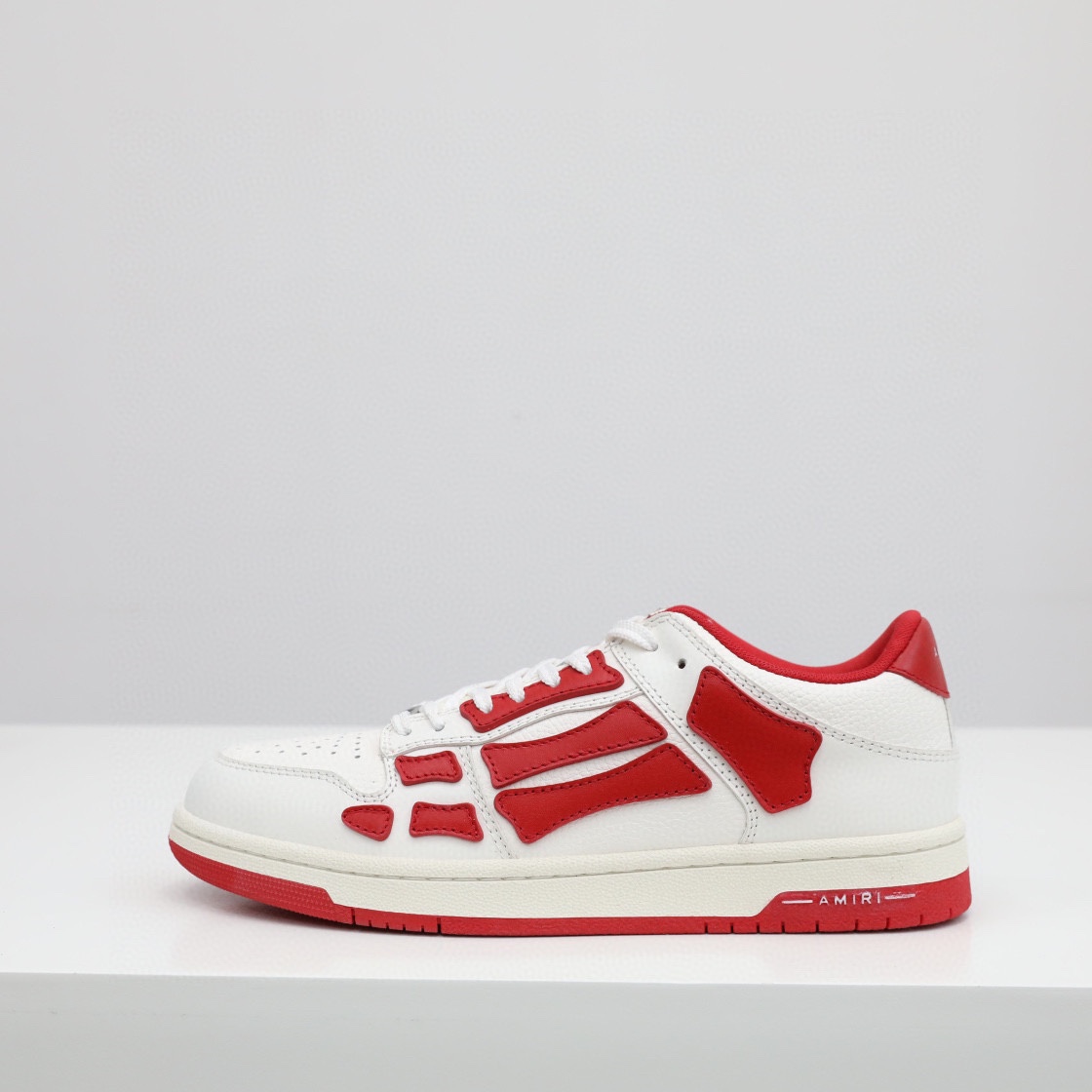 Amiri Skel-Top Low Sneaker Red/White - PerfectKickZ