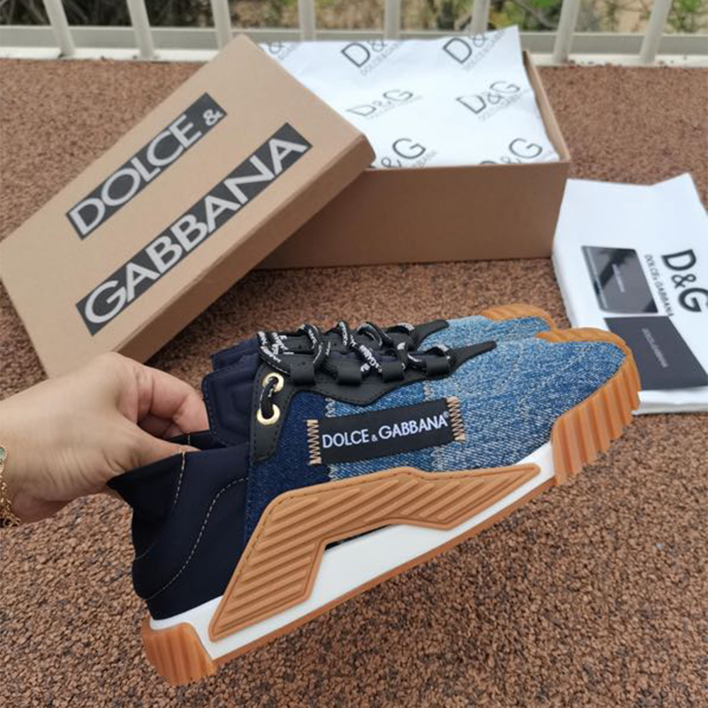 Dolce & Gabbana Mixed-Material NS1 Sneakers - PerfectKickZ