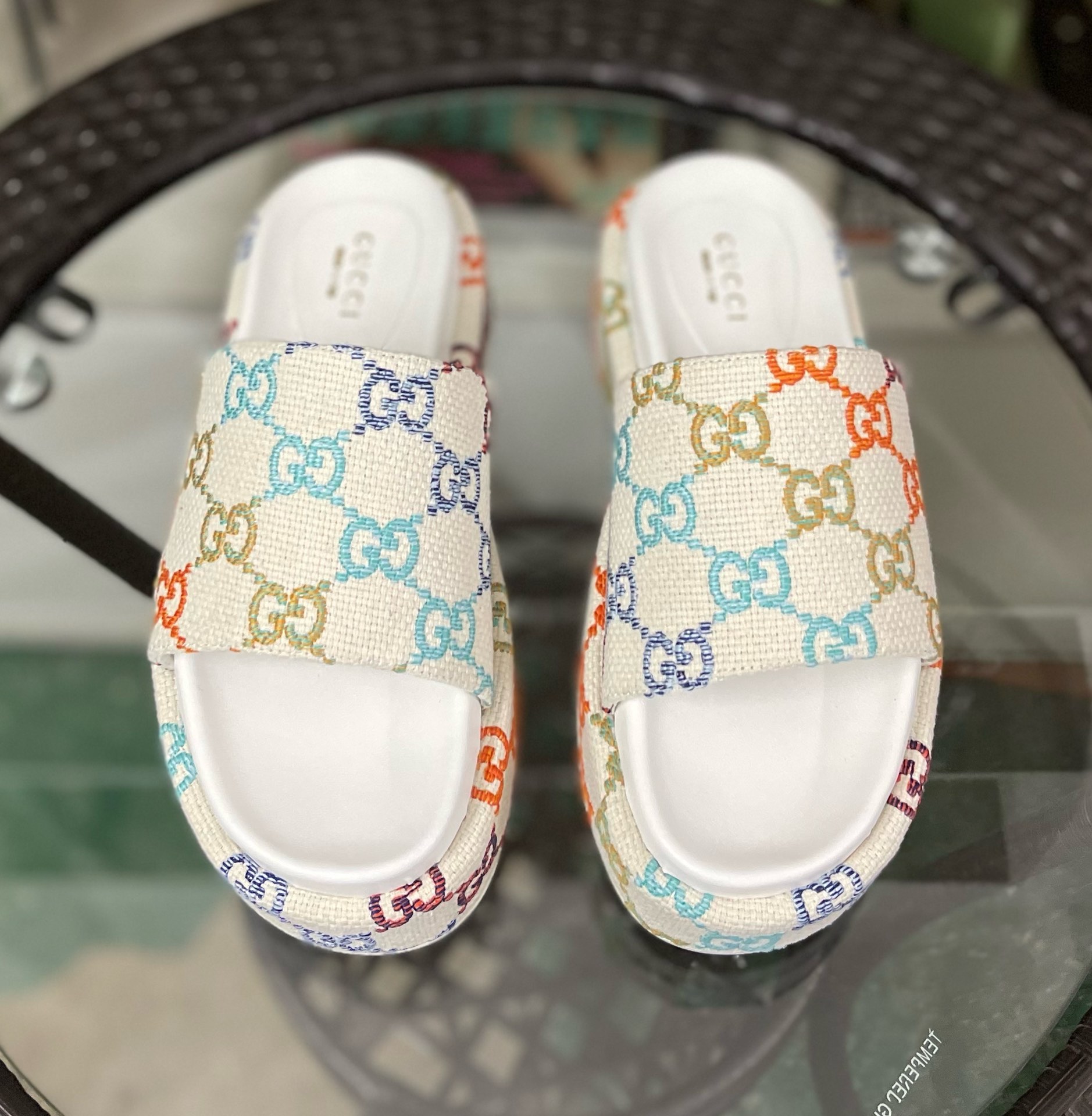 Gucci Women's Platform Slide Sandal - PerfectKickZ