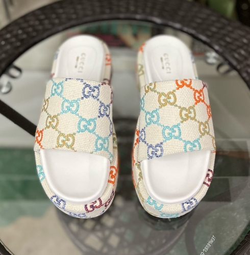 Gucci Women's Platform Slide Sandal - PerfectKickZ