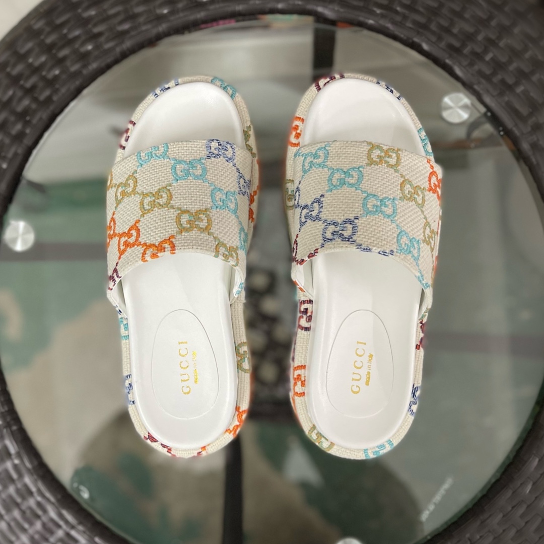 Gucci Women's Platform Slide Sandal - 