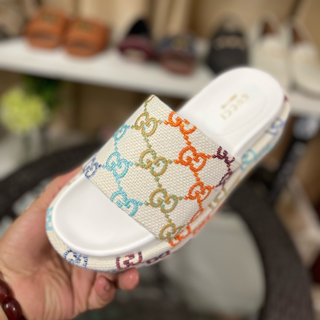 Gucci Women's Platform Slide Sandal - 