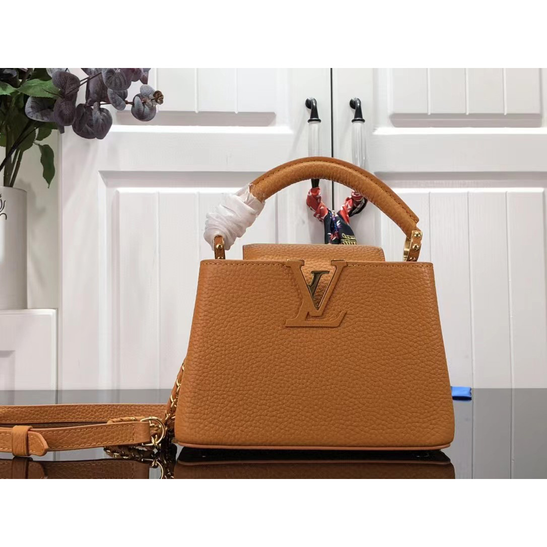 Louis Vuitton Capucines  Mini Handbag In Brown(21 x 14 x 8 cm) - PerfectKickZ