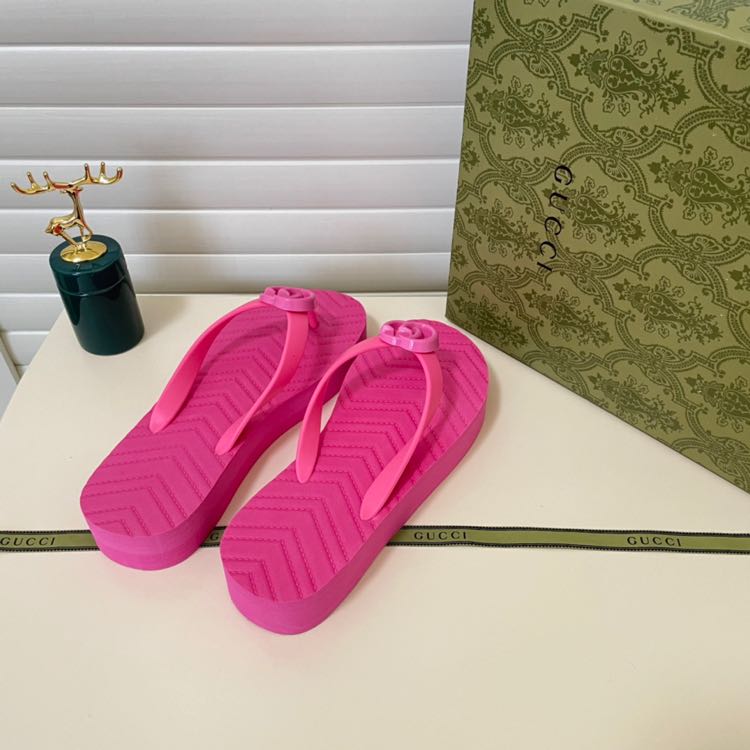 Gucci Thong Sandal With Double G - PerfectKickZ