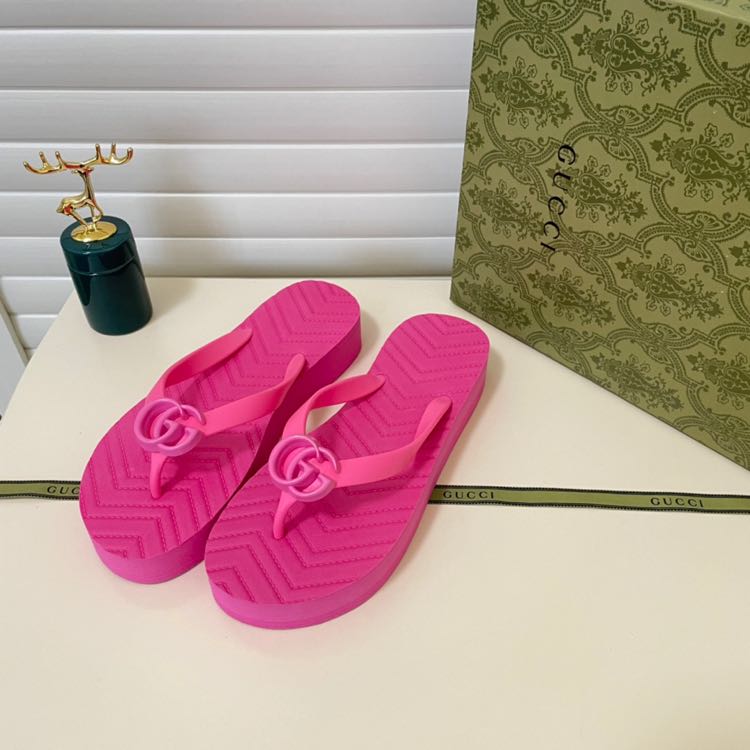 Gucci Thong Sandal With Double G - PerfectKickZ