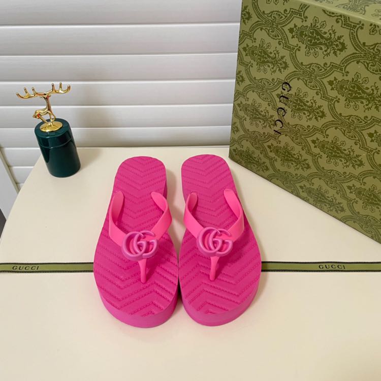 Gucci Thong Sandal With Double G - PerfectKickZ