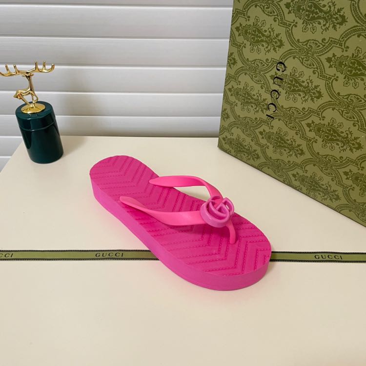 Gucci Thong Sandal With Double G - PerfectKickZ