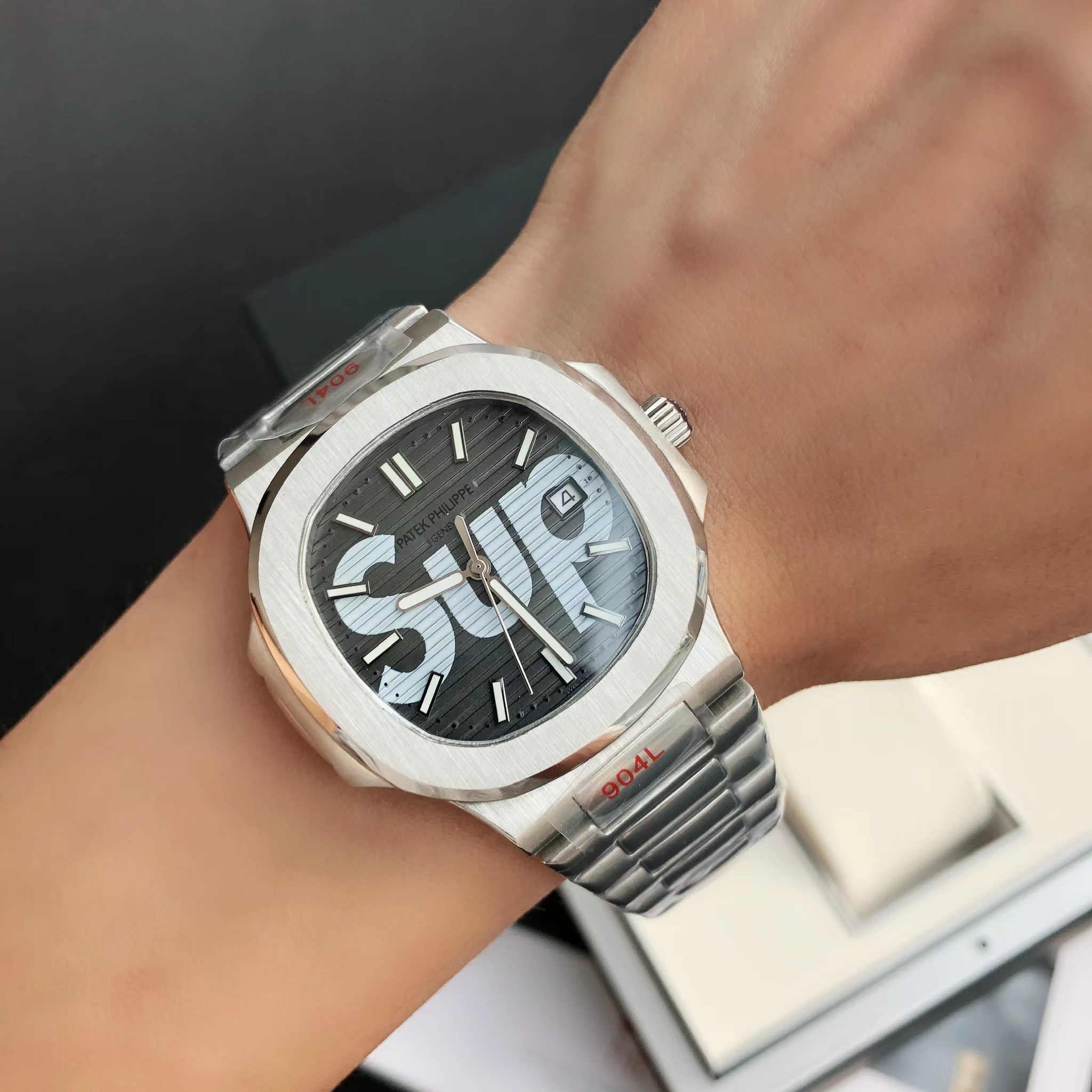 Patek Philipps Sa X Supreme Watch - PerfectKickZ