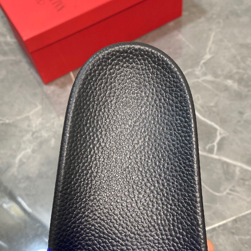 Valenti Garavani Summer V Logo Singature Sandal In Blue - PerfectKickZ