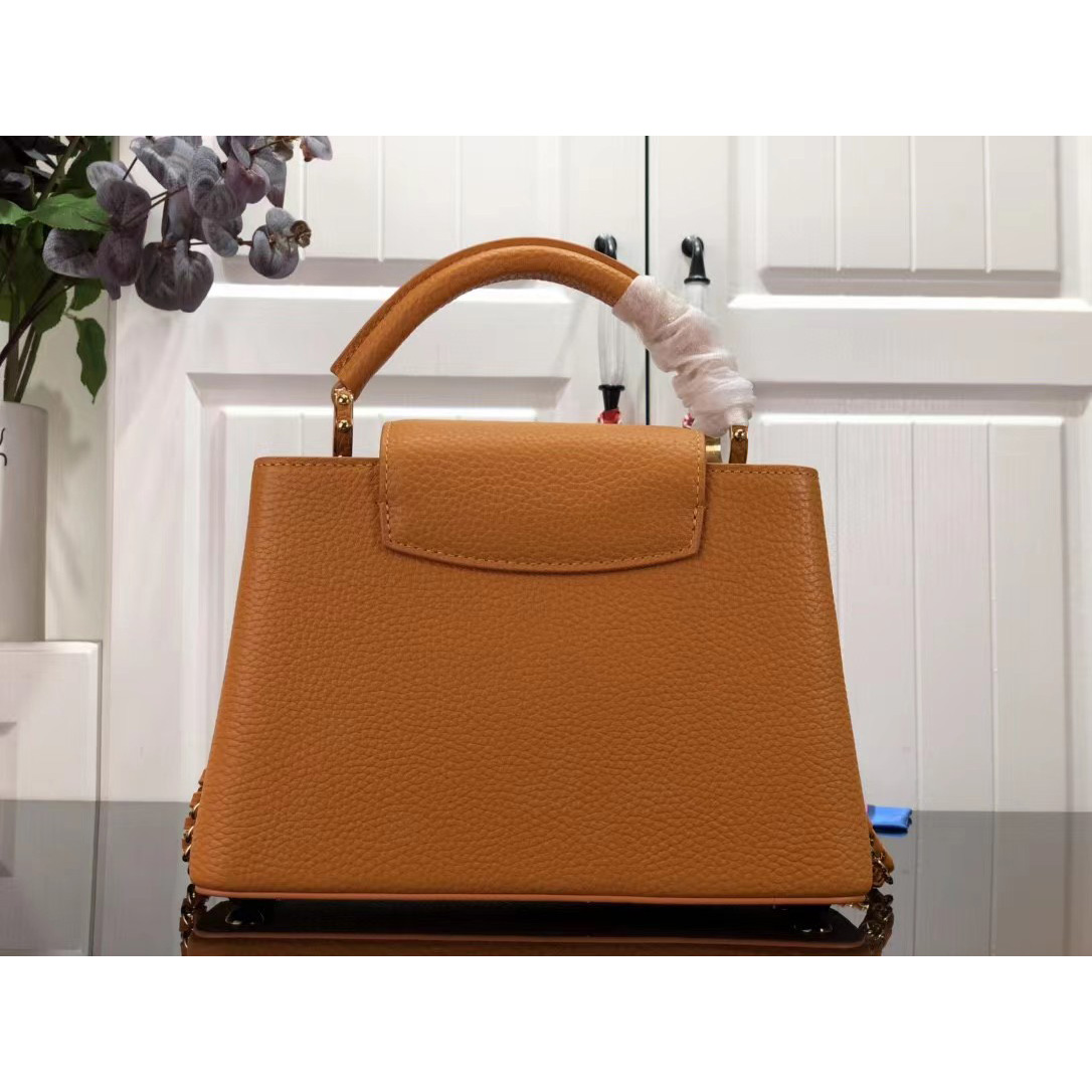 Louis Vuitton Capucines Handbag In Brown（27 x 18 x 9cm） - PerfectKickZ