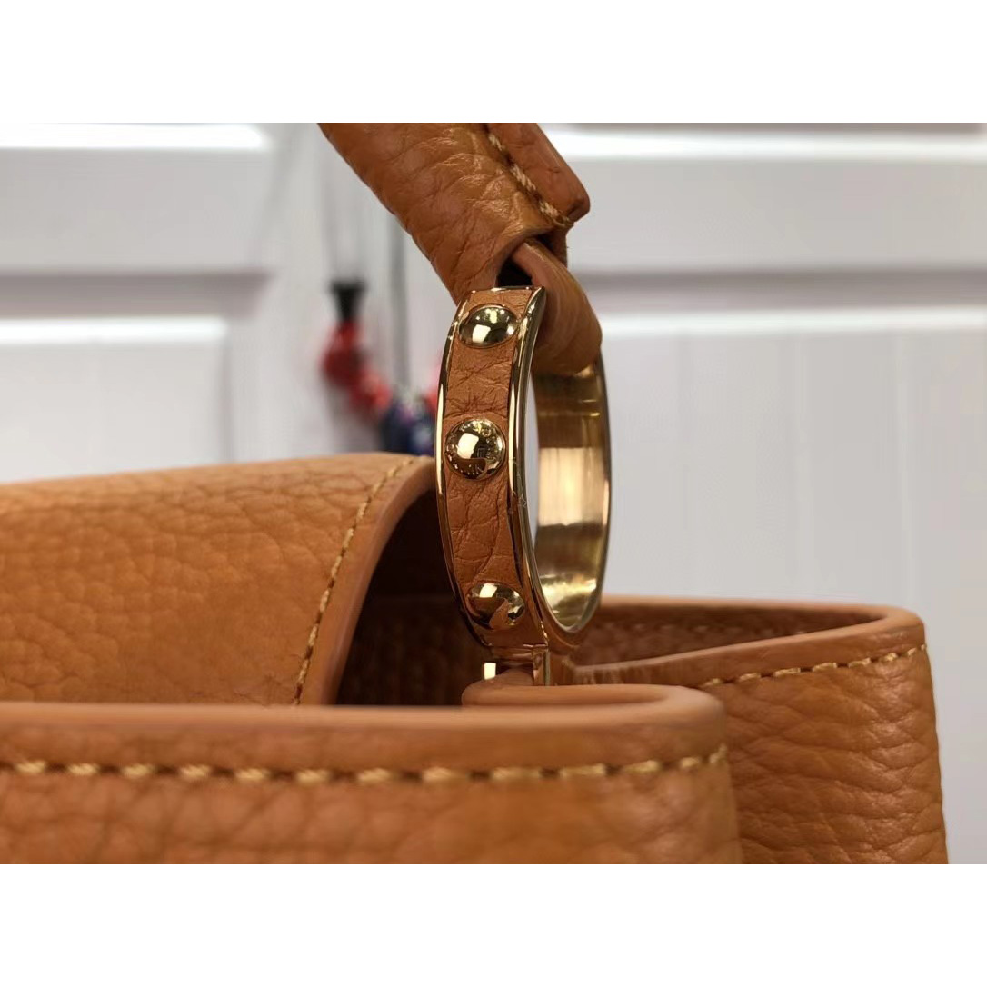 Louis Vuitton Capucines Handbag In Brown（27 x 18 x 9cm） - PerfectKickZ