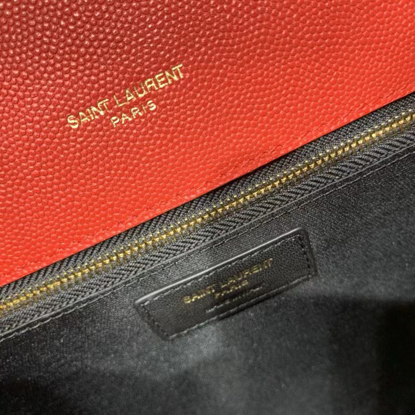 Saint Laurent Envelope Large Bag In Mix Matelasse Grain De Poudre Emboosed Leather - PerfectKickZ
