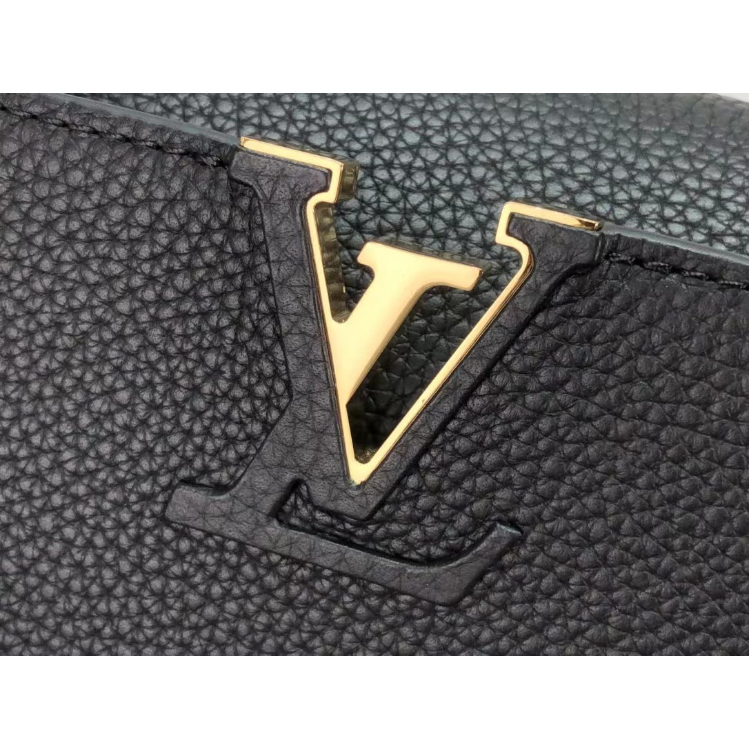 Louis Vuitton Capucines Handbag In Black（27 x 18 x 9cm） - PerfectKickZ