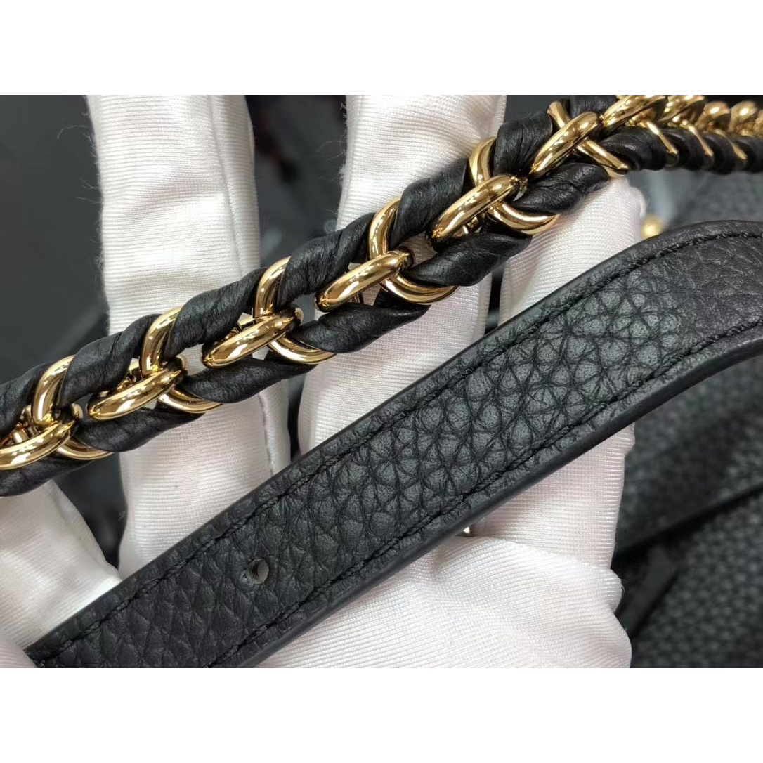 Louis Vuitton Capucines Handbag In Black（27 x 18 x 9cm） - PerfectKickZ
