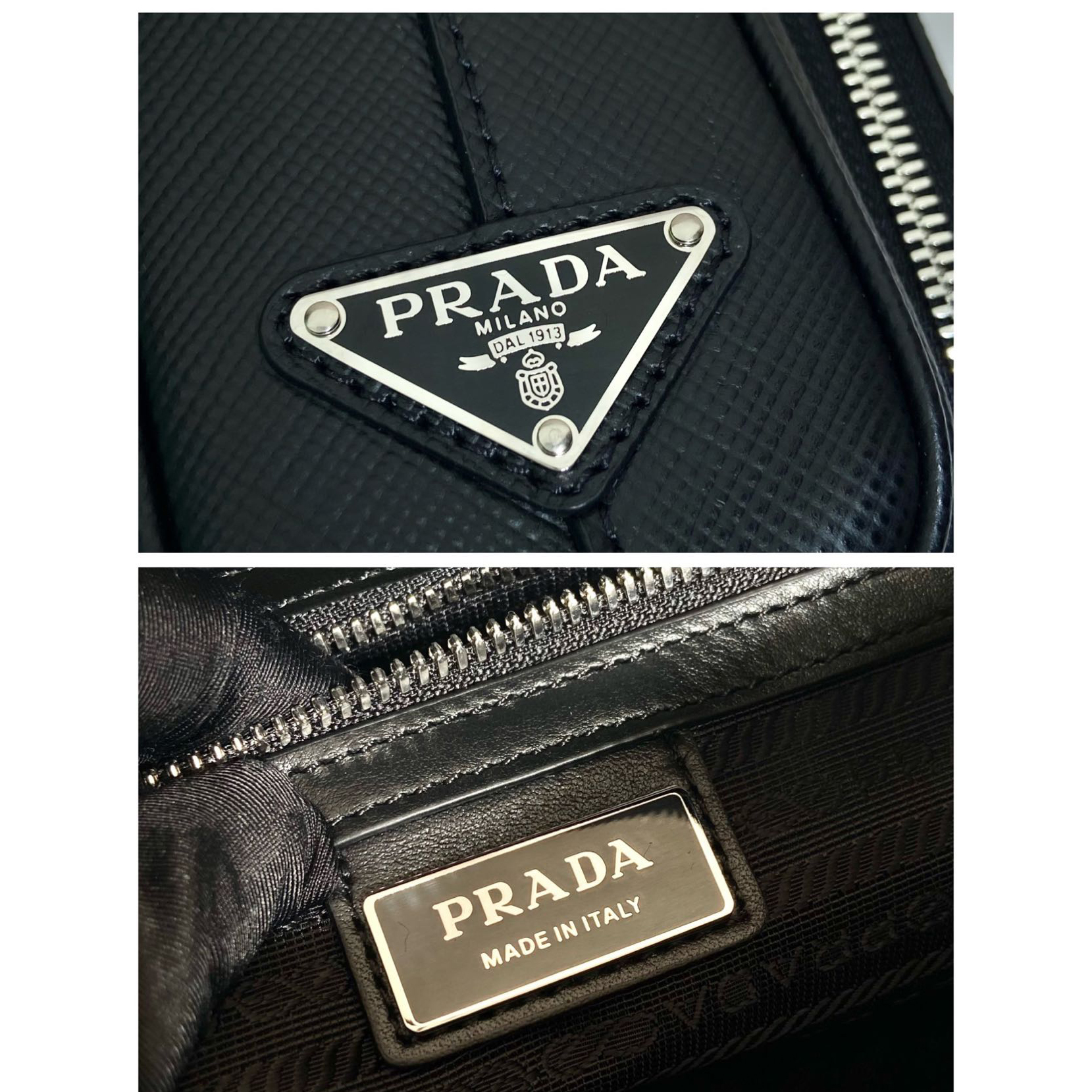 Prada Saffiano Leather Shoulder Bag(24-18-6cm) - PerfectKickZ