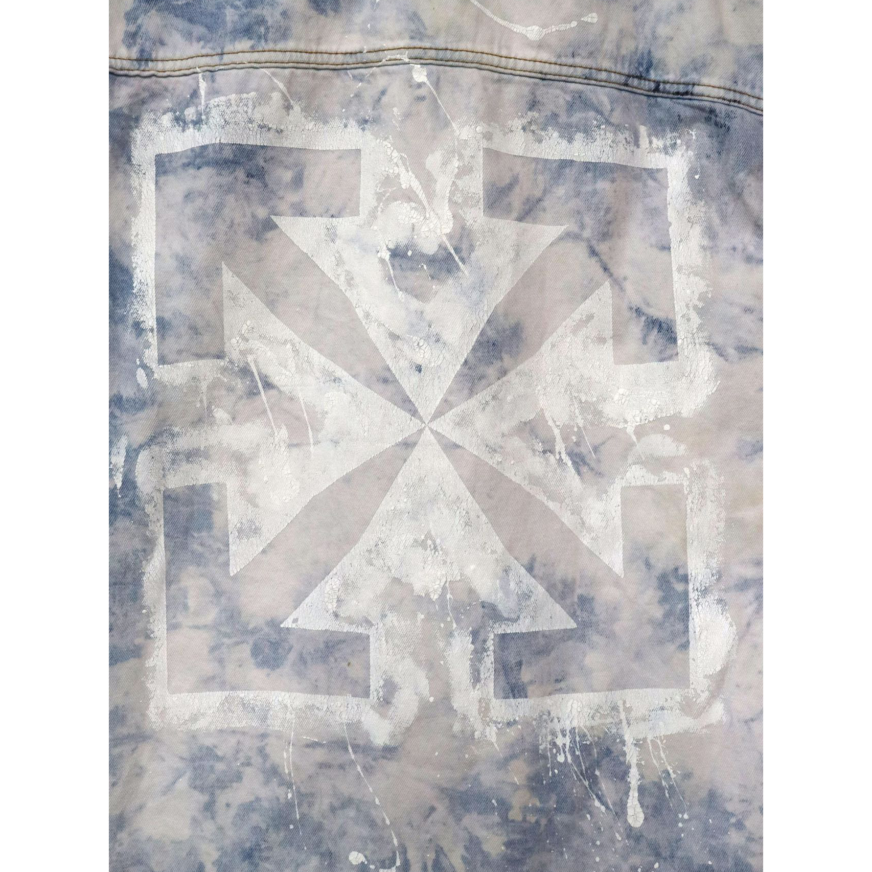 Off White Arrow Denim Jacket - PerfectKickZ
