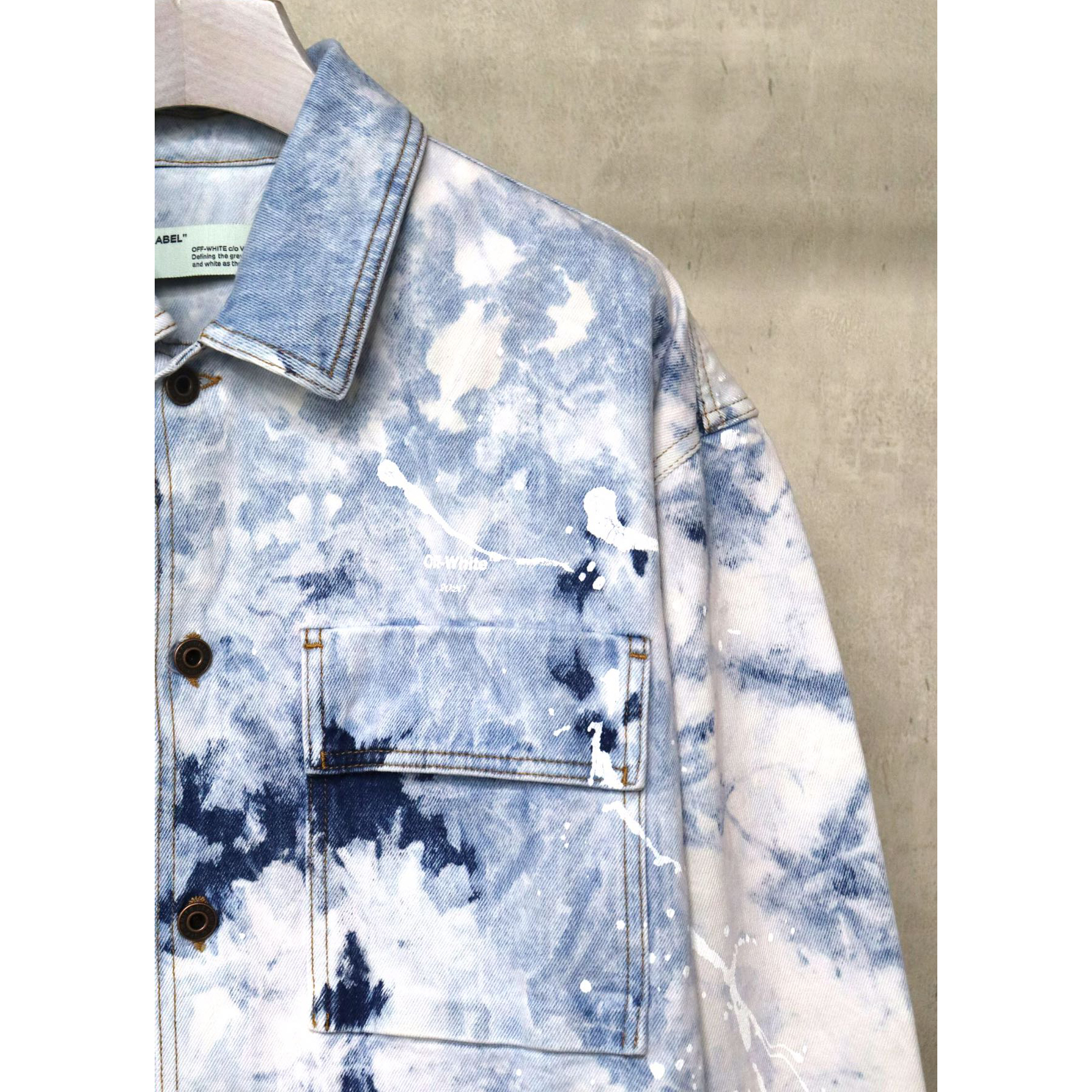 Off White Arrow Denim Jacket - PerfectKickZ