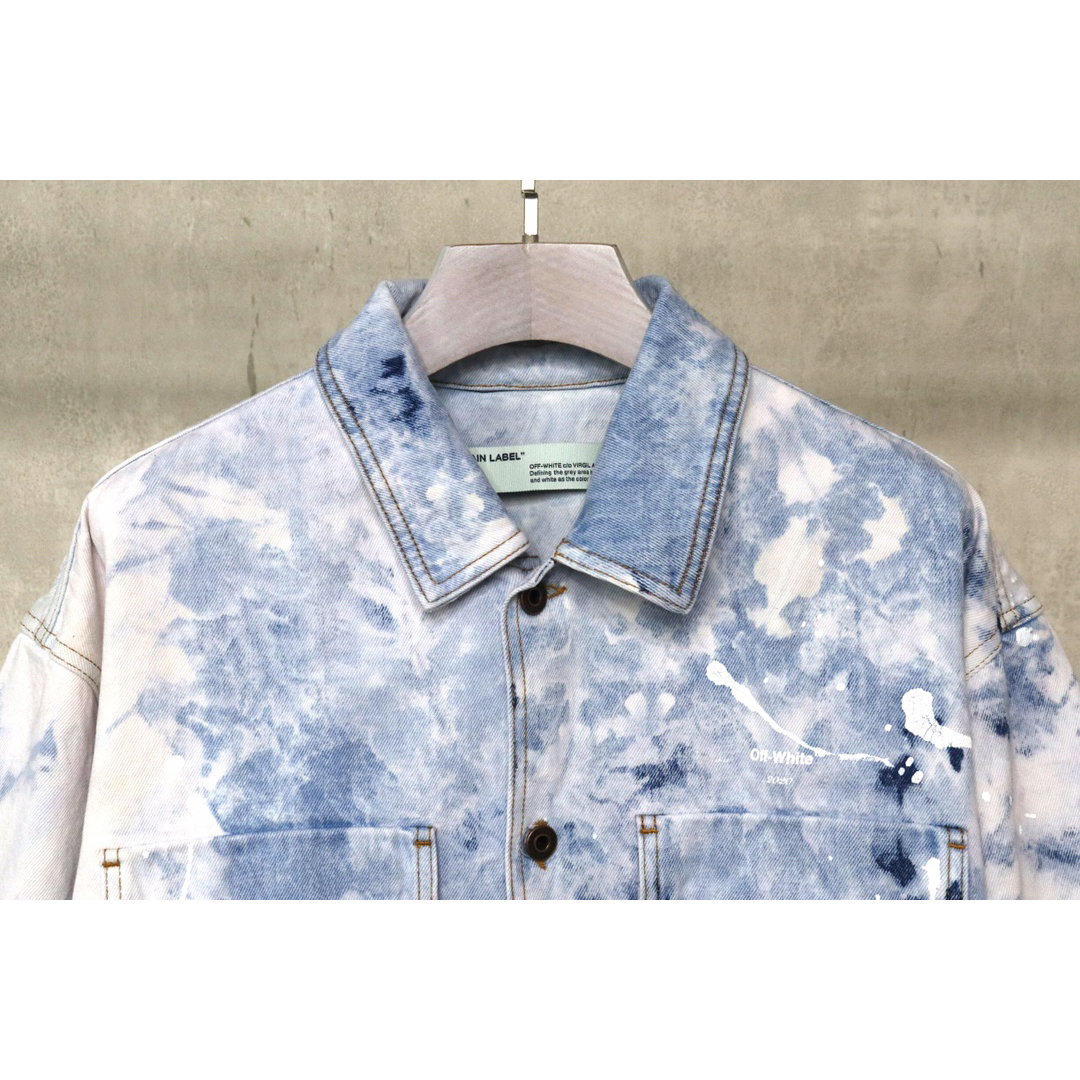 Off White Arrow Denim Jacket - PerfectKickZ