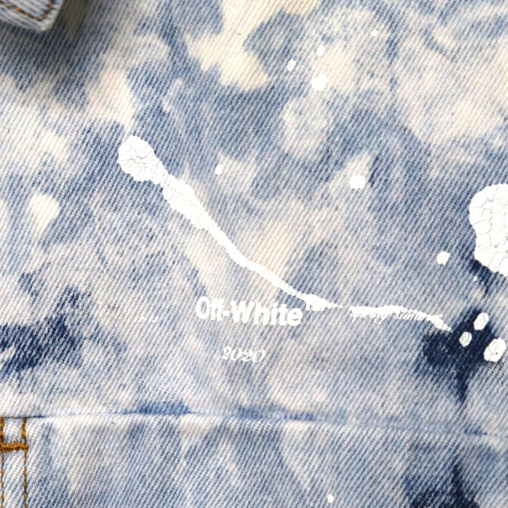 Off White Arrow Denim Jacket - PerfectKickZ