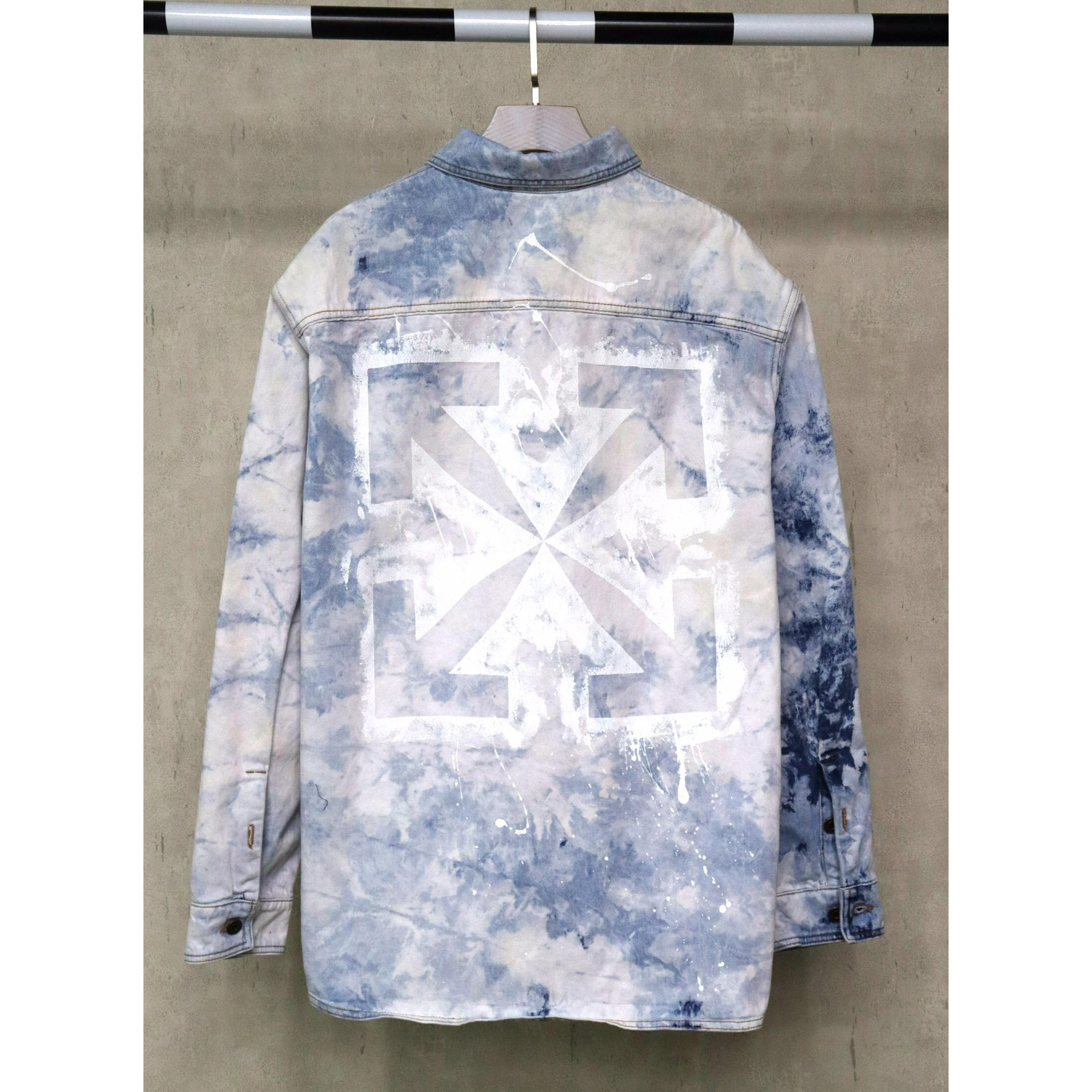 Off White Arrow Denim Jacket - PerfectKickZ