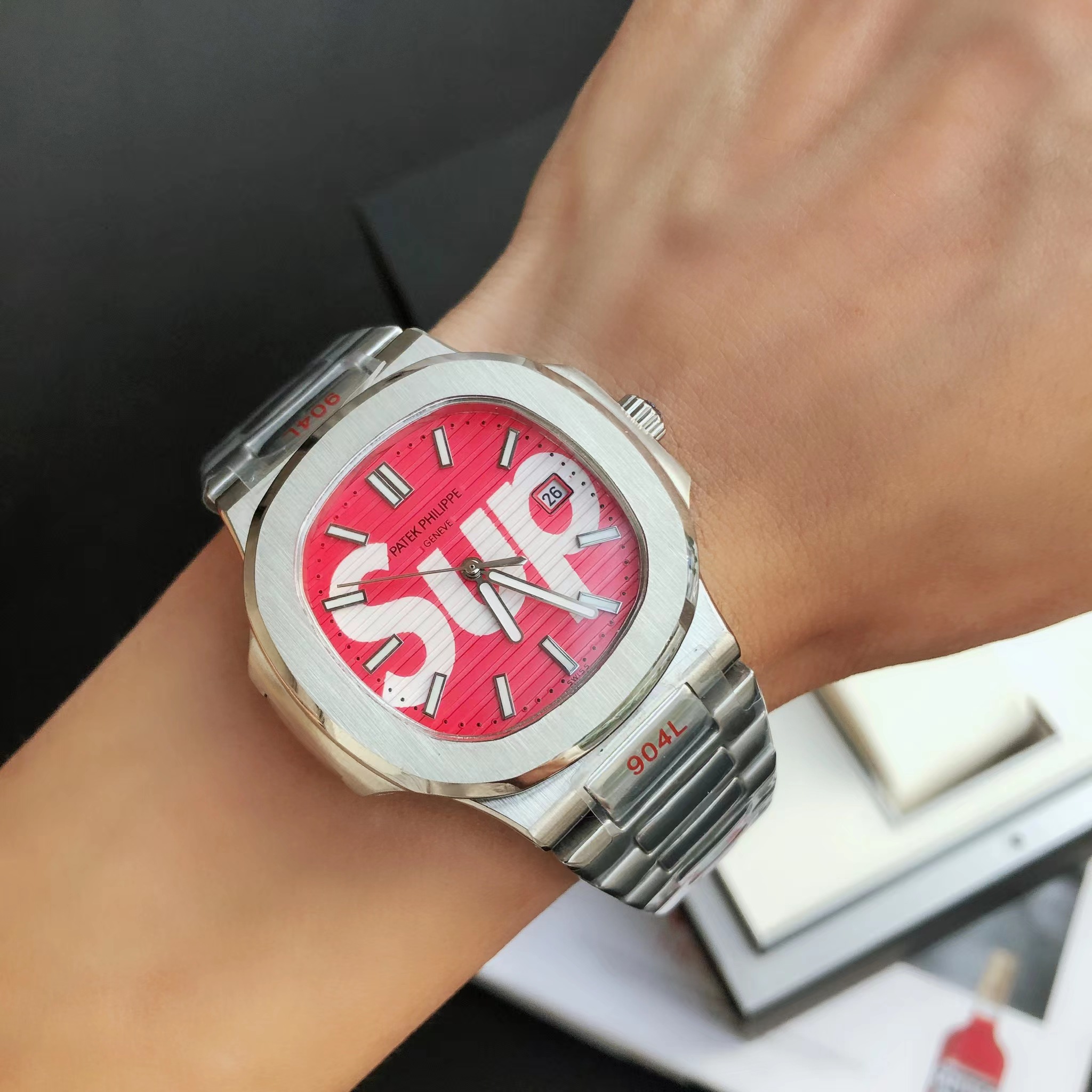 Patek Philipps Sa X Supreme Watch - PerfectKickZ