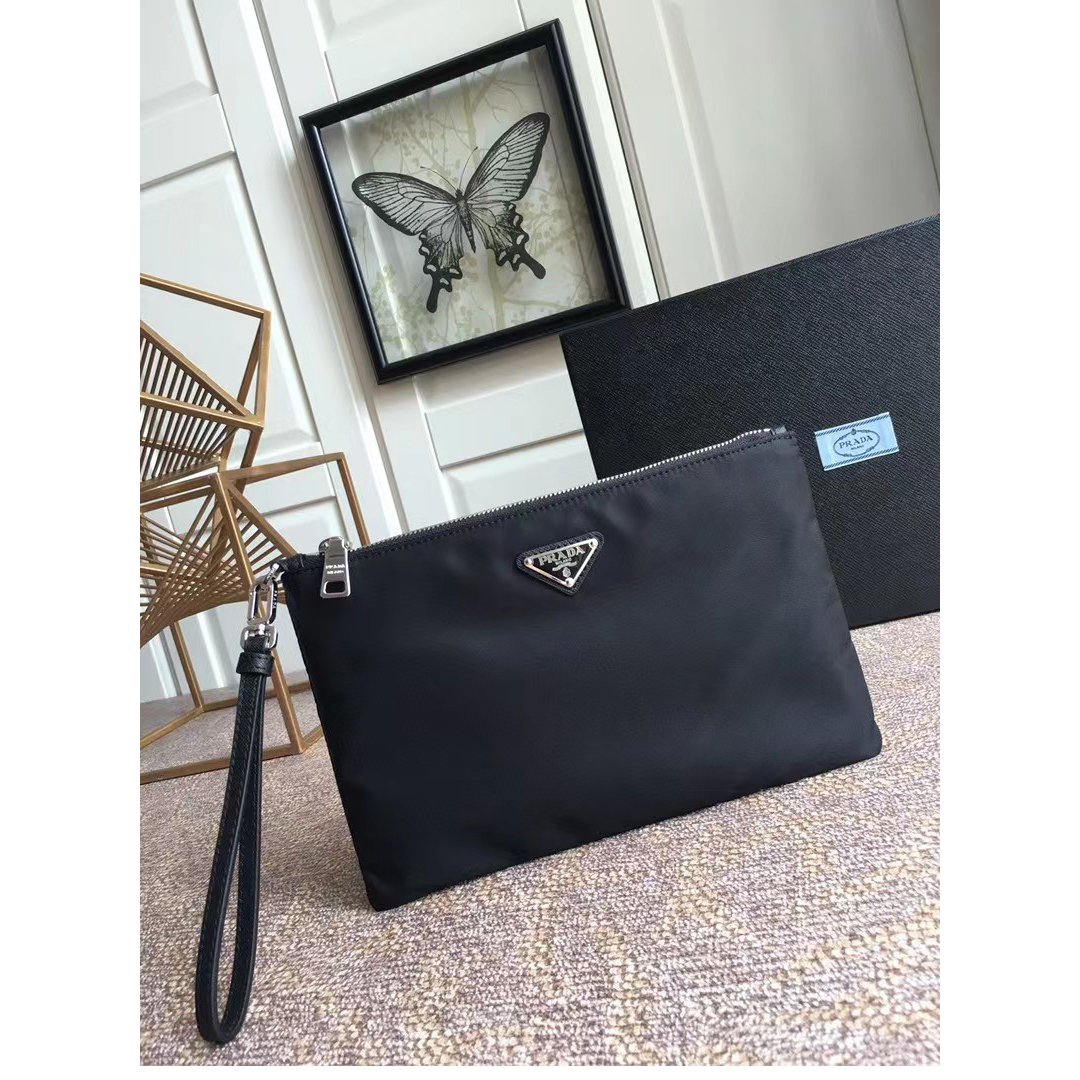 Prada Flat Pouch Black   28-18-1CM - PerfectKickZ