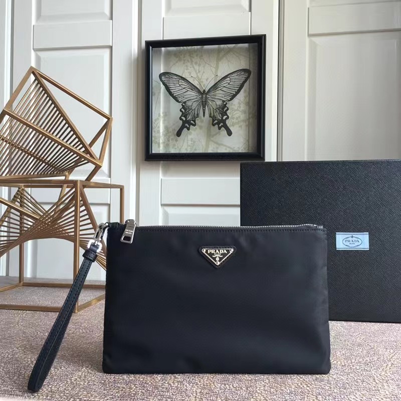 Prada Flat Pouch Black   28-18-1CM - PerfectKickZ