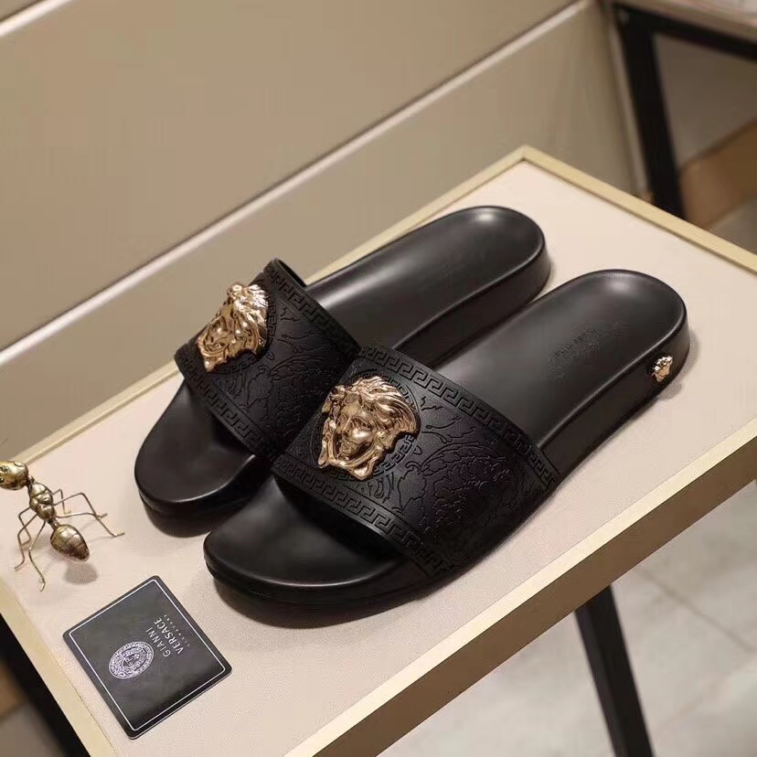 Versace Baroque Medusa Slides  - PerfectKickZ