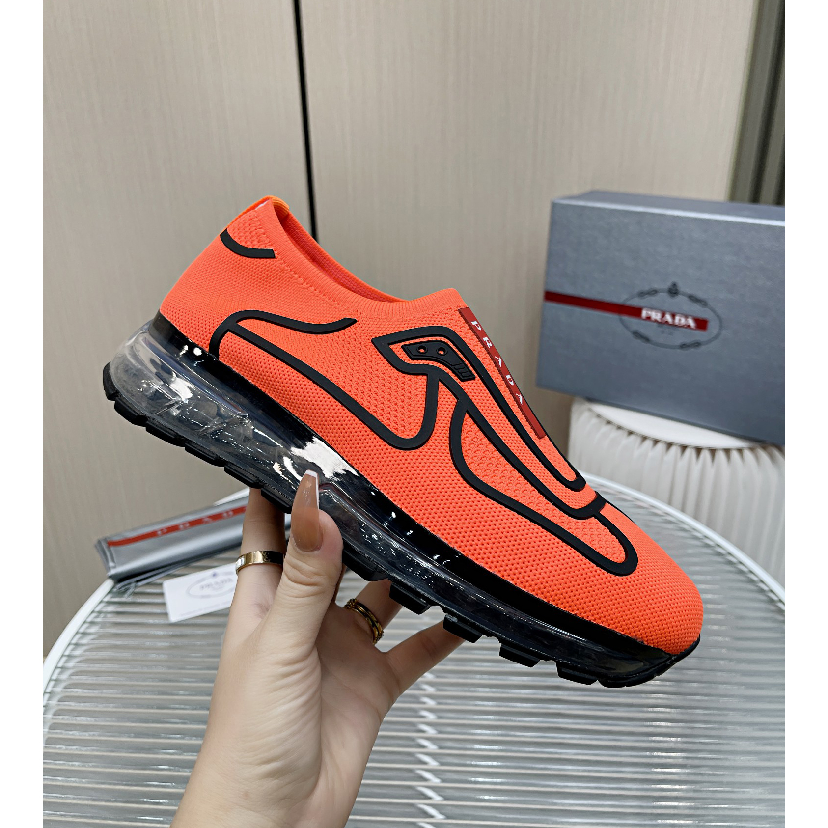 Prada Logo Sneakers  - PerfectKickZ