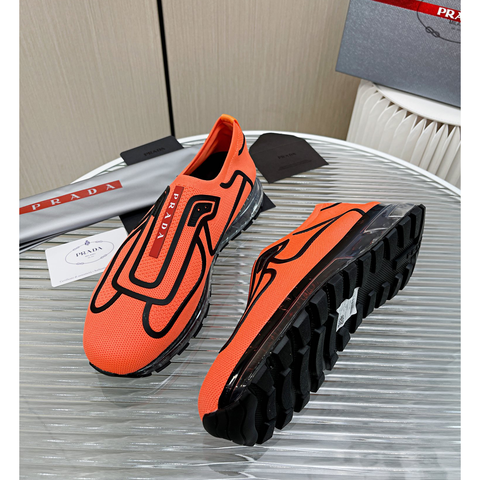 Prada Logo Sneakers  - PerfectKickZ