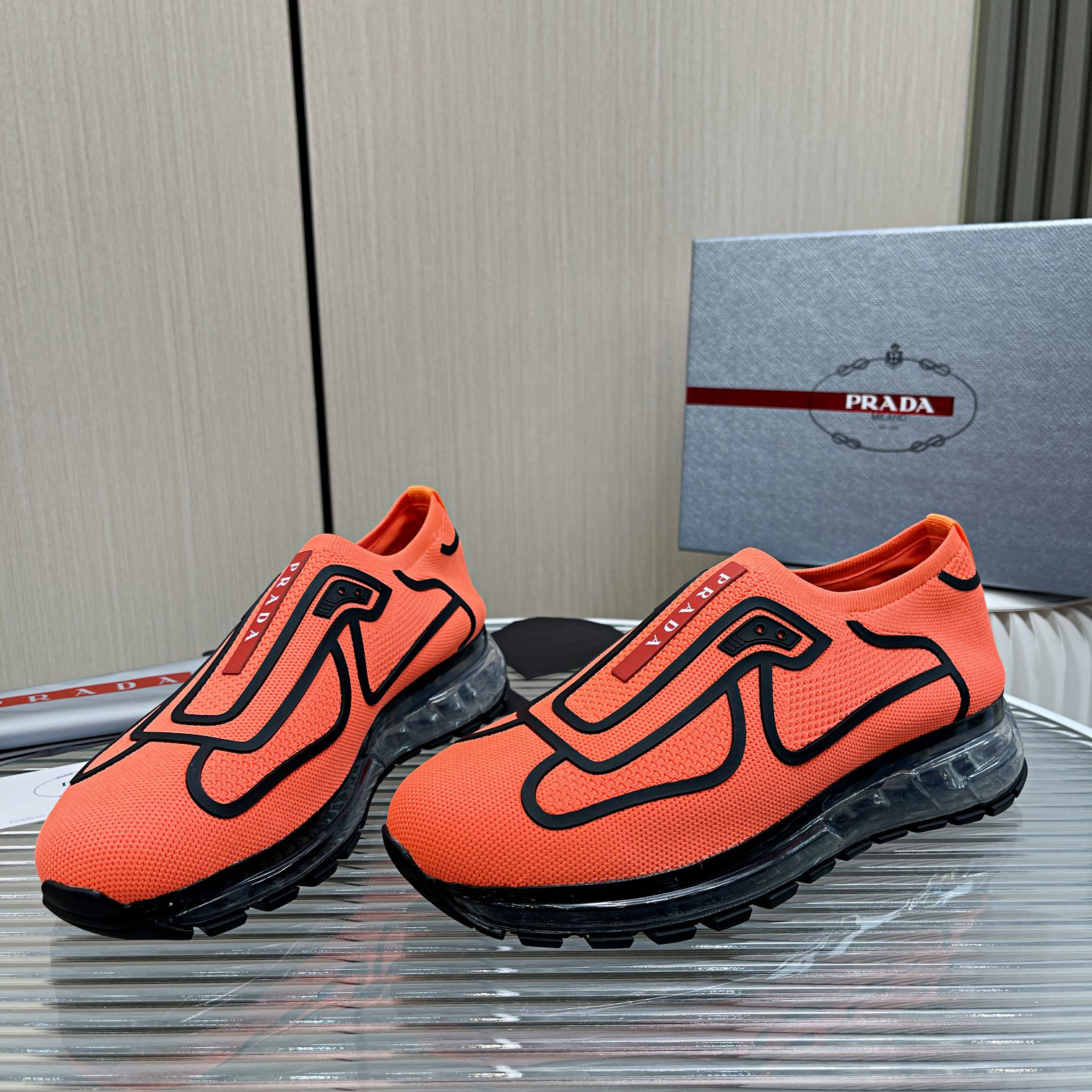 Prada Logo Sneakers  - PerfectKickZ