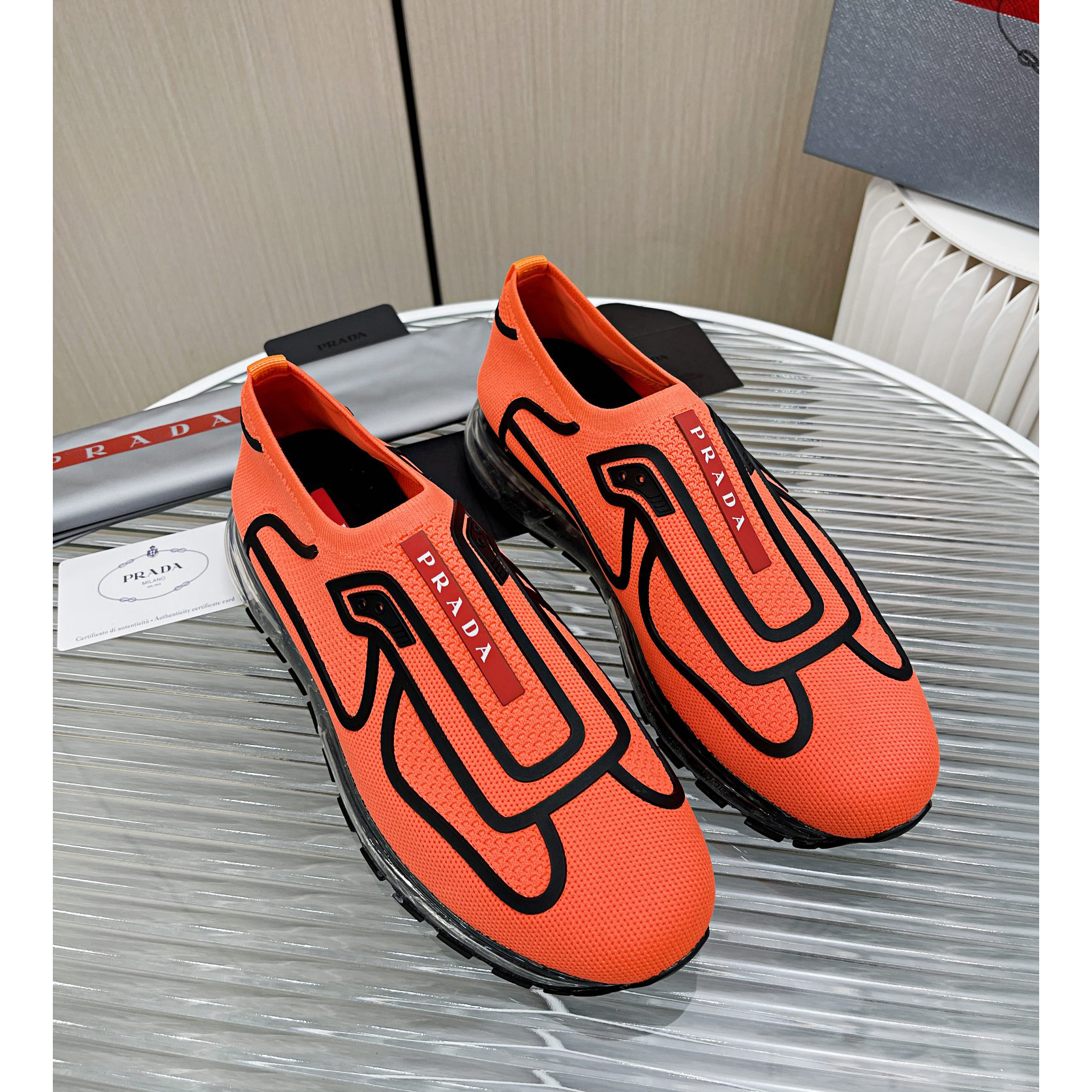 Prada Logo Sneakers  - PerfectKickZ