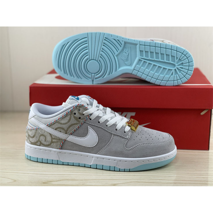Nike Dunk Low “White Barber Shop” Sneaker  DH7614-500 - PerfectKickZ