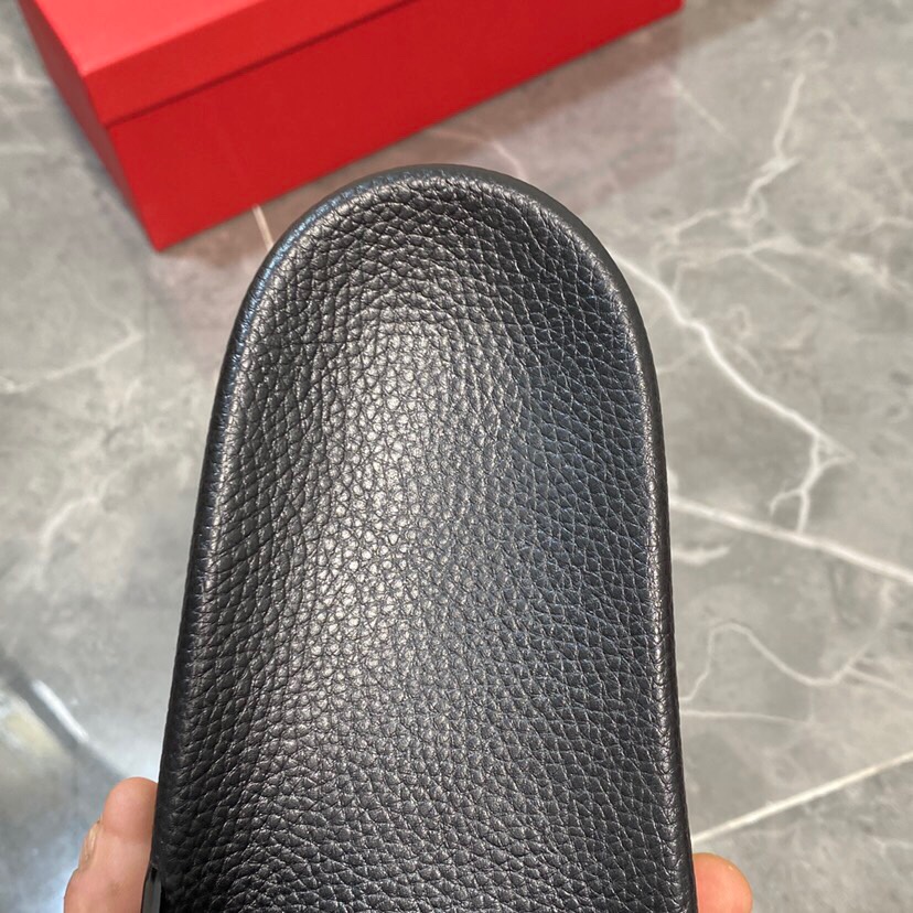 Valenti Garavani Summer V Logo Singature Sandal In Black - PerfectKickZ