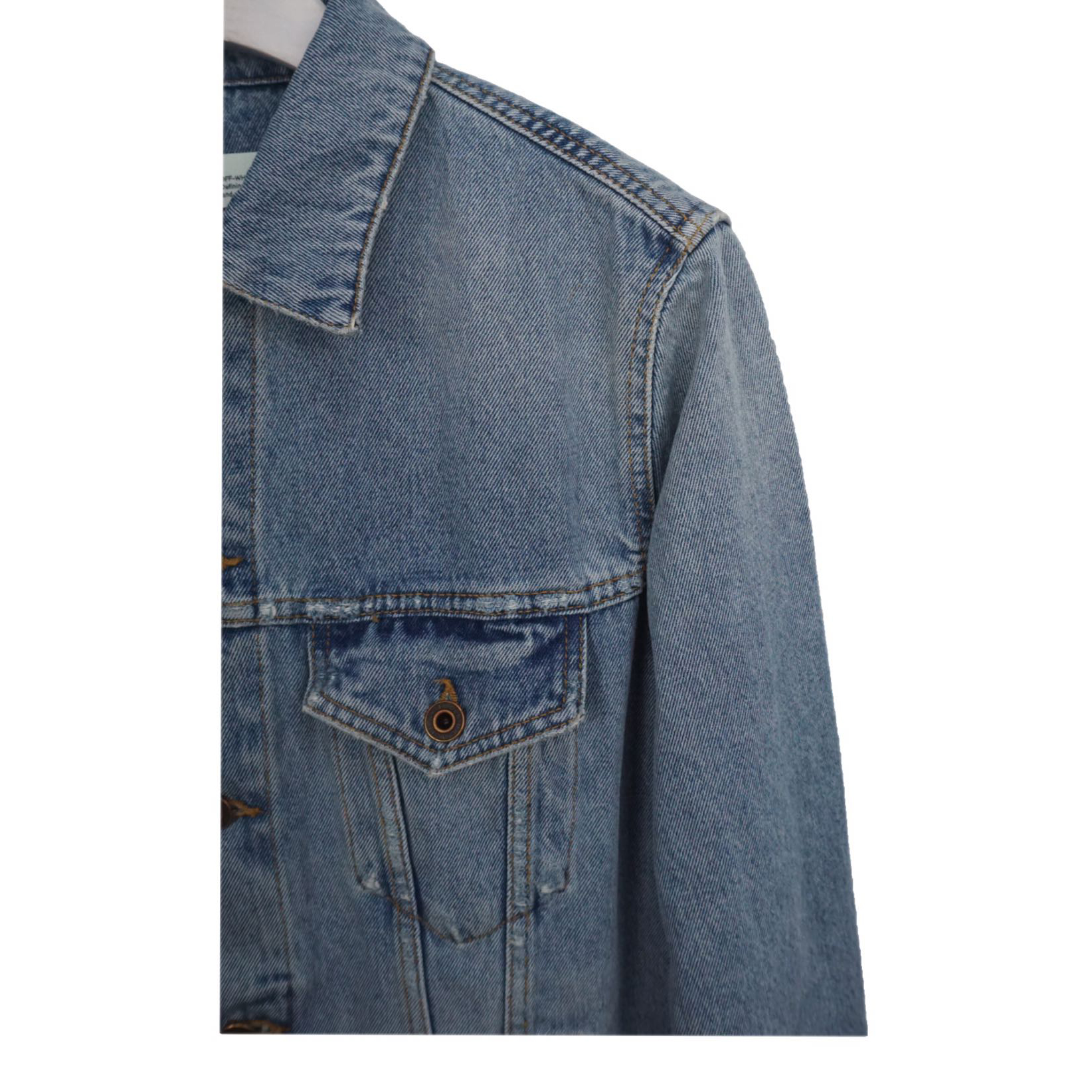 Off White Arrow Denim Jacket - PerfectKickZ