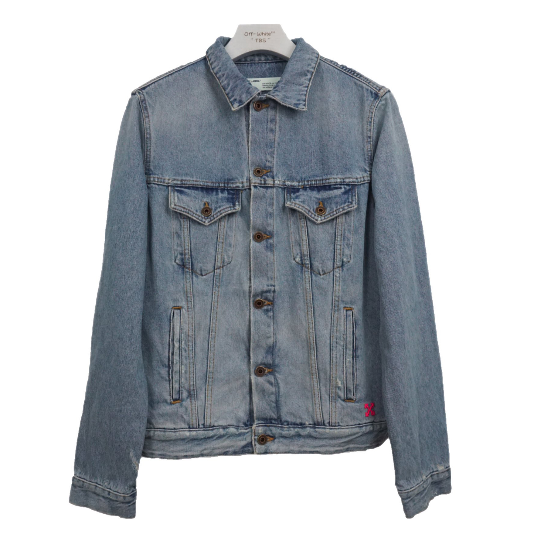 Off White Arrow Denim Jacket - PerfectKickZ