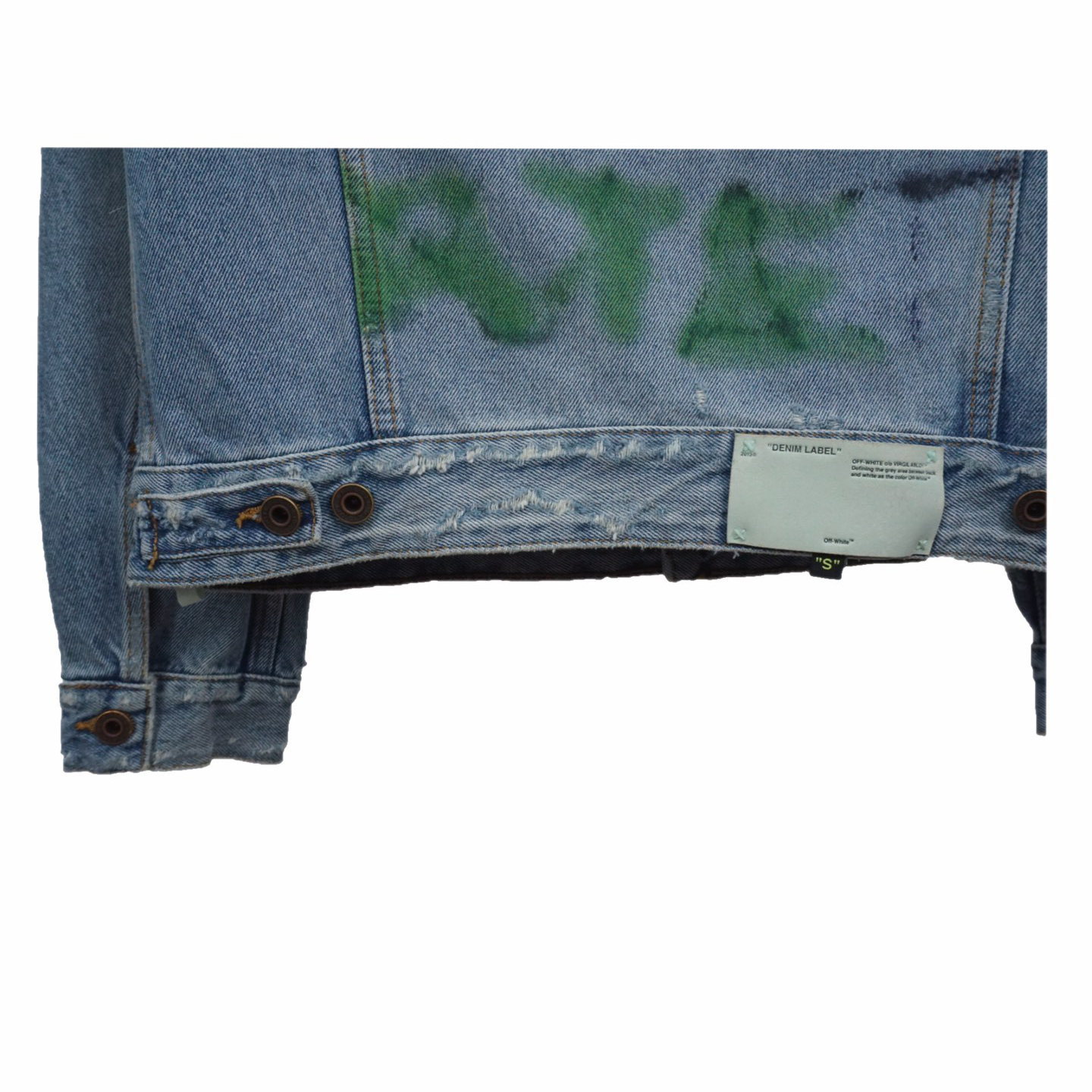 Off White Arrow Denim Jacket - PerfectKickZ