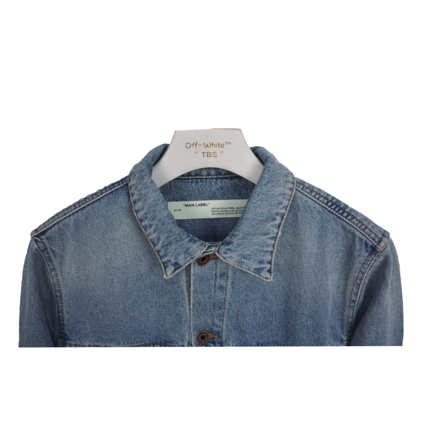 Off White Arrow Denim Jacket - PerfectKickZ