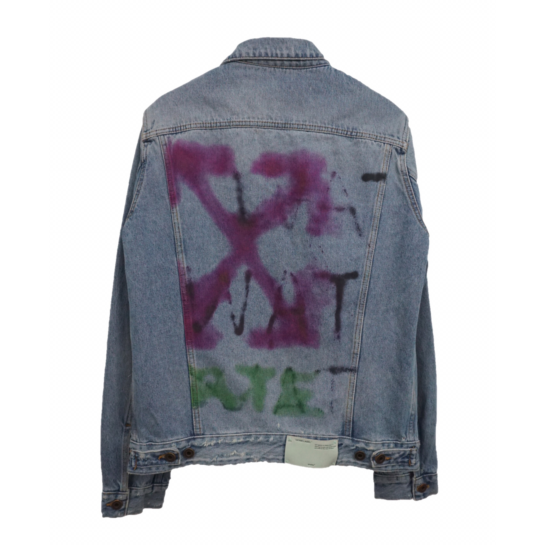 Off White Arrow Denim Jacket - PerfectKickZ