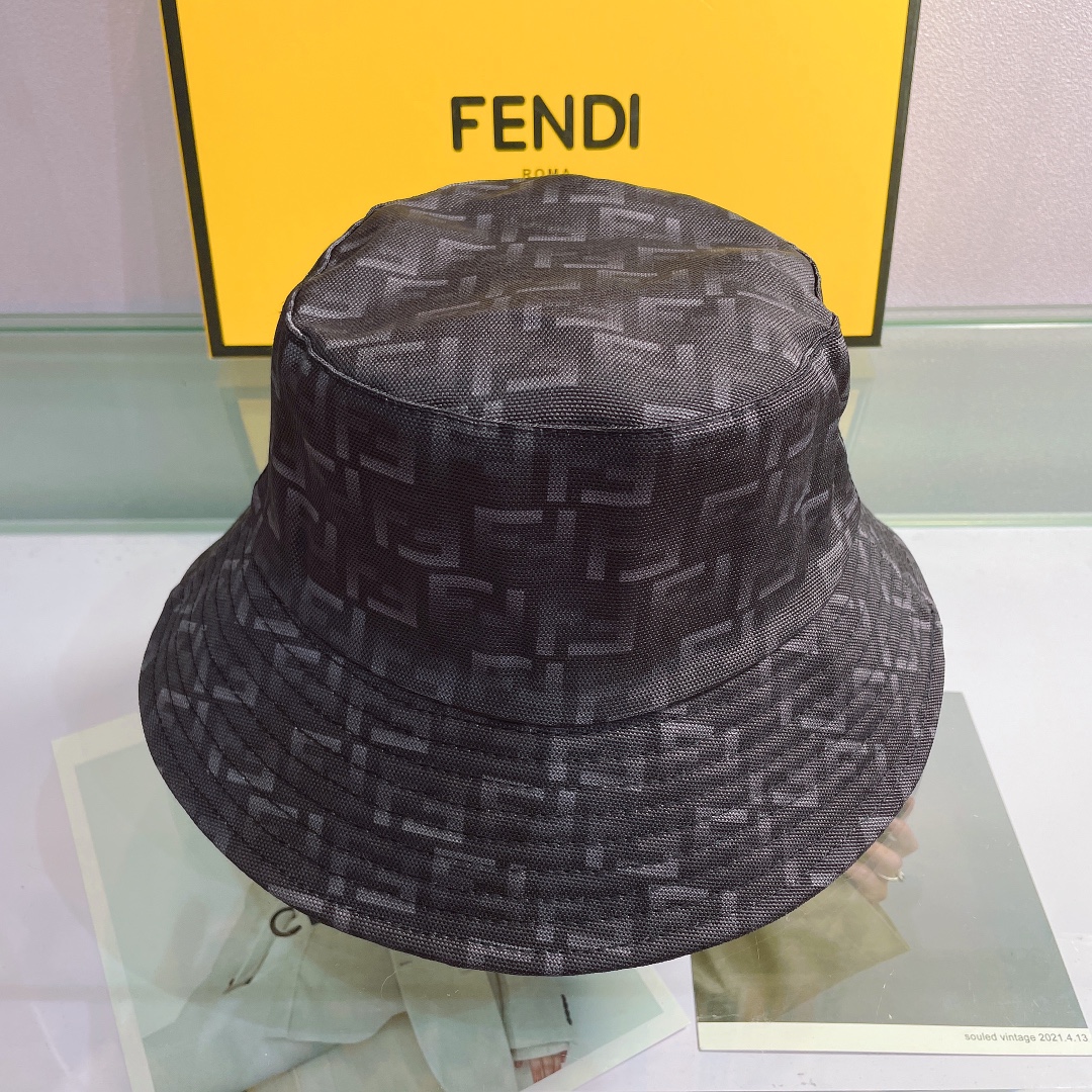 Fendi Multicolor Canvas Bucket Hat - PerfectKickZ
