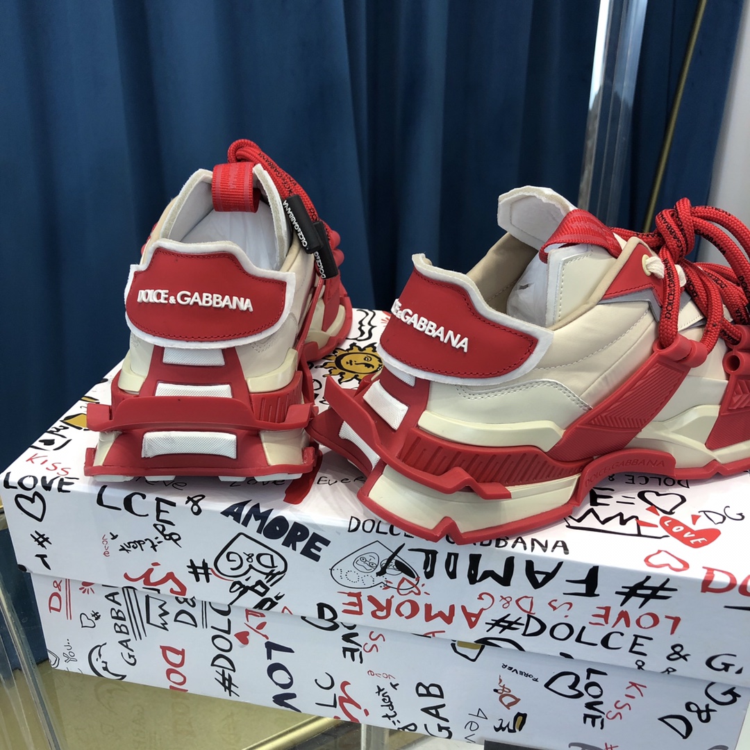 Dolce & Gabbana Mixed-Material Space Sneakers - PerfectKickZ