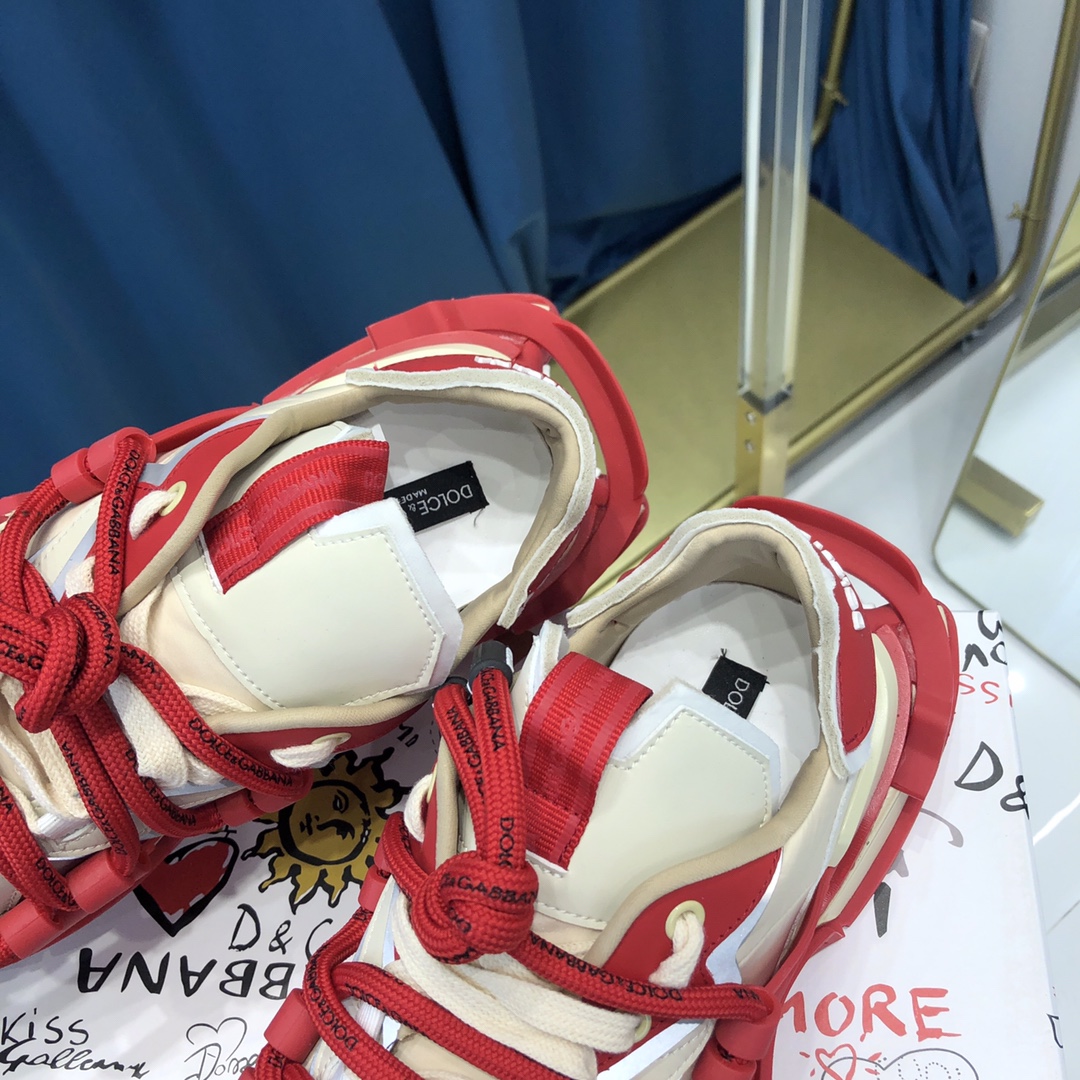 Dolce & Gabbana Mixed-Material Space Sneakers - PerfectKickZ