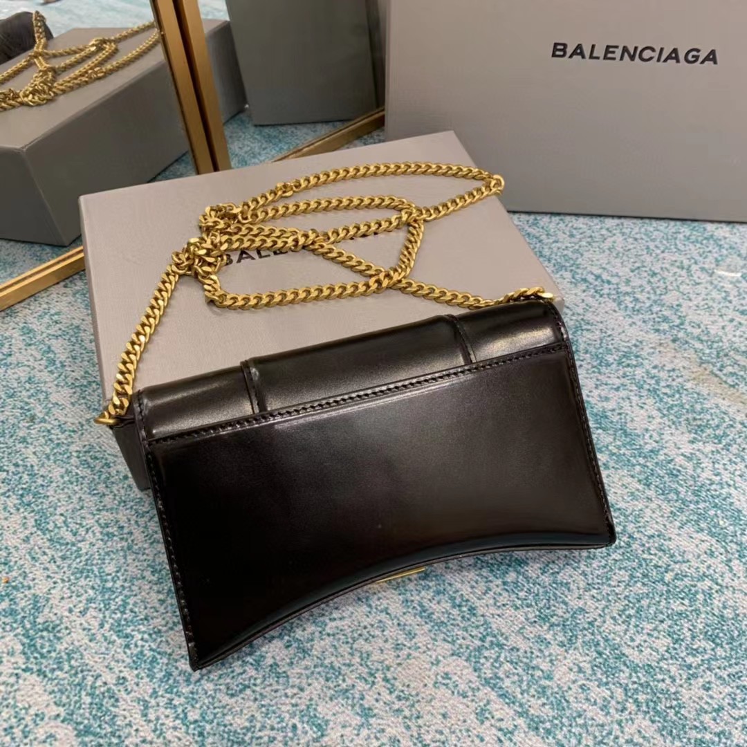 Balenciaga Hourglass Wallet On Chain (19.5-12-5cm) - PerfectKickZ
